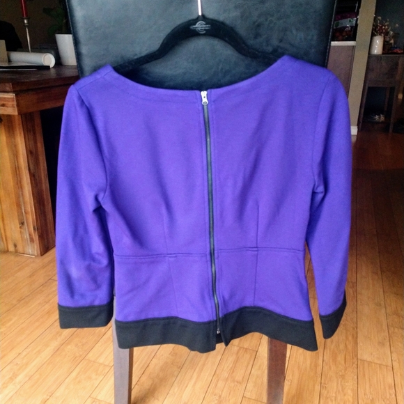 Nanette Lepore color-blocked top with peplum - Picture 3 of 4